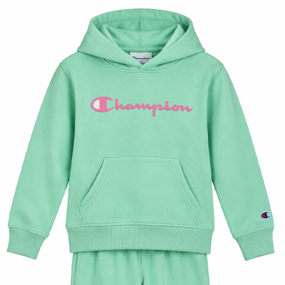 Ensemble Vert D’Eau Enfant Champion Hoodie vue 2