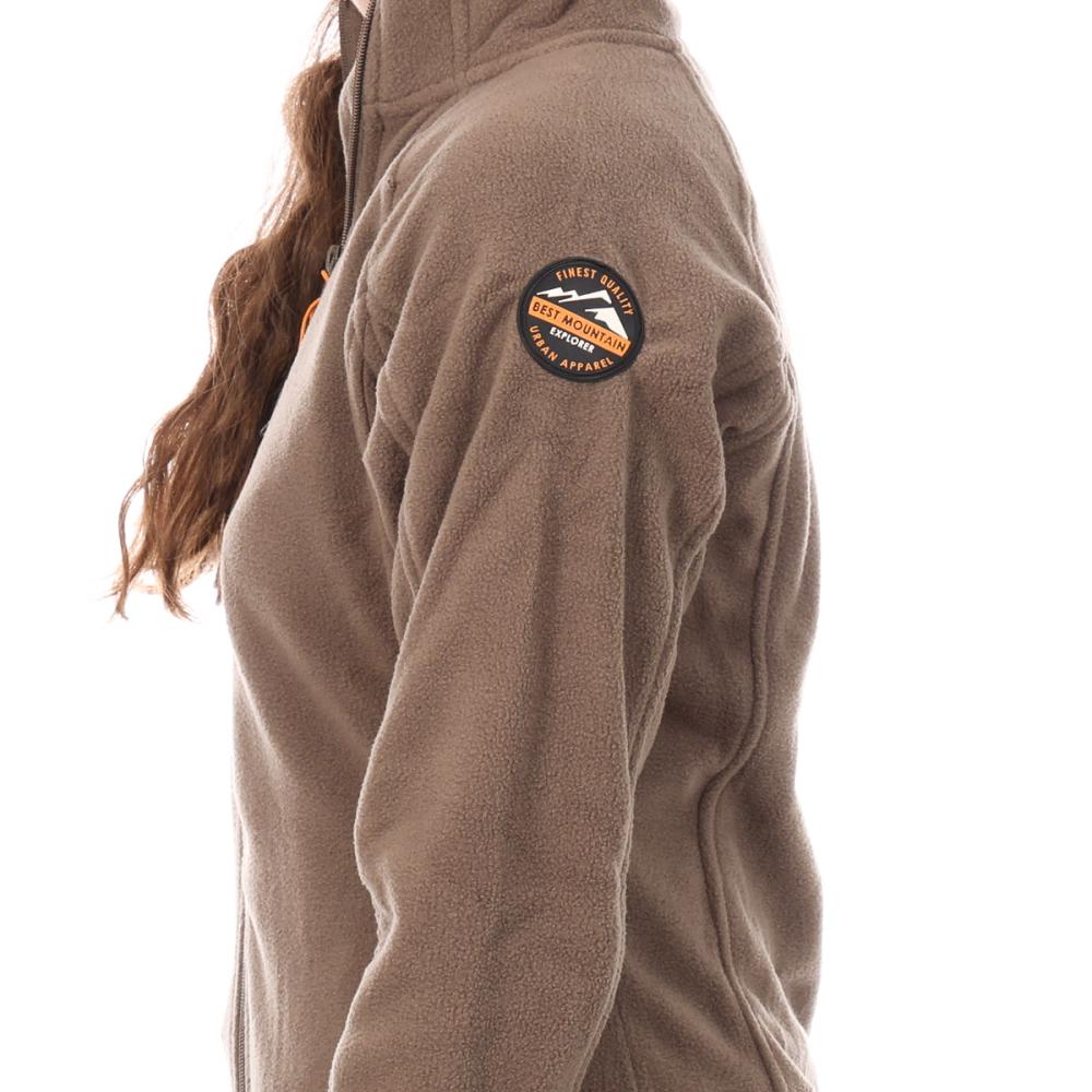 Jersey polar marrón para mujer Best Mountain Victoria ver 3