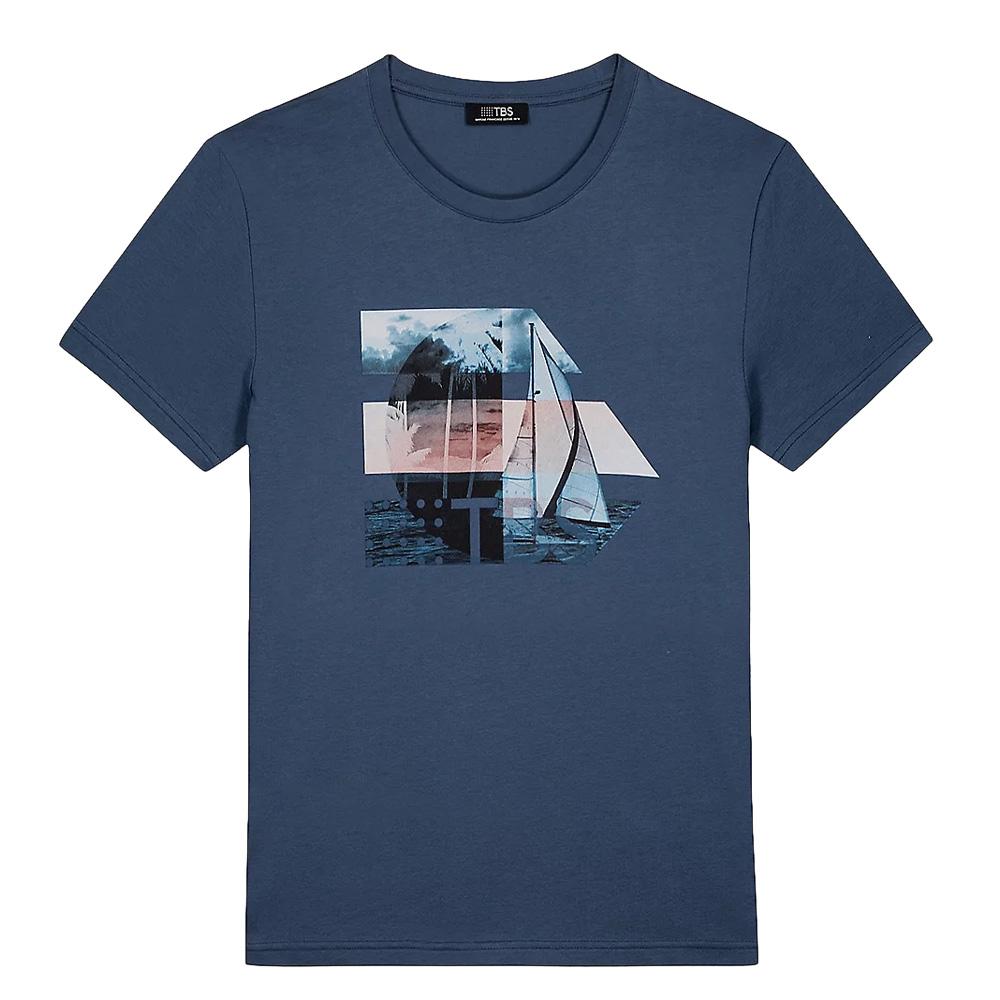 Camiseta azul marino para hombre TBS TERELTEE barato