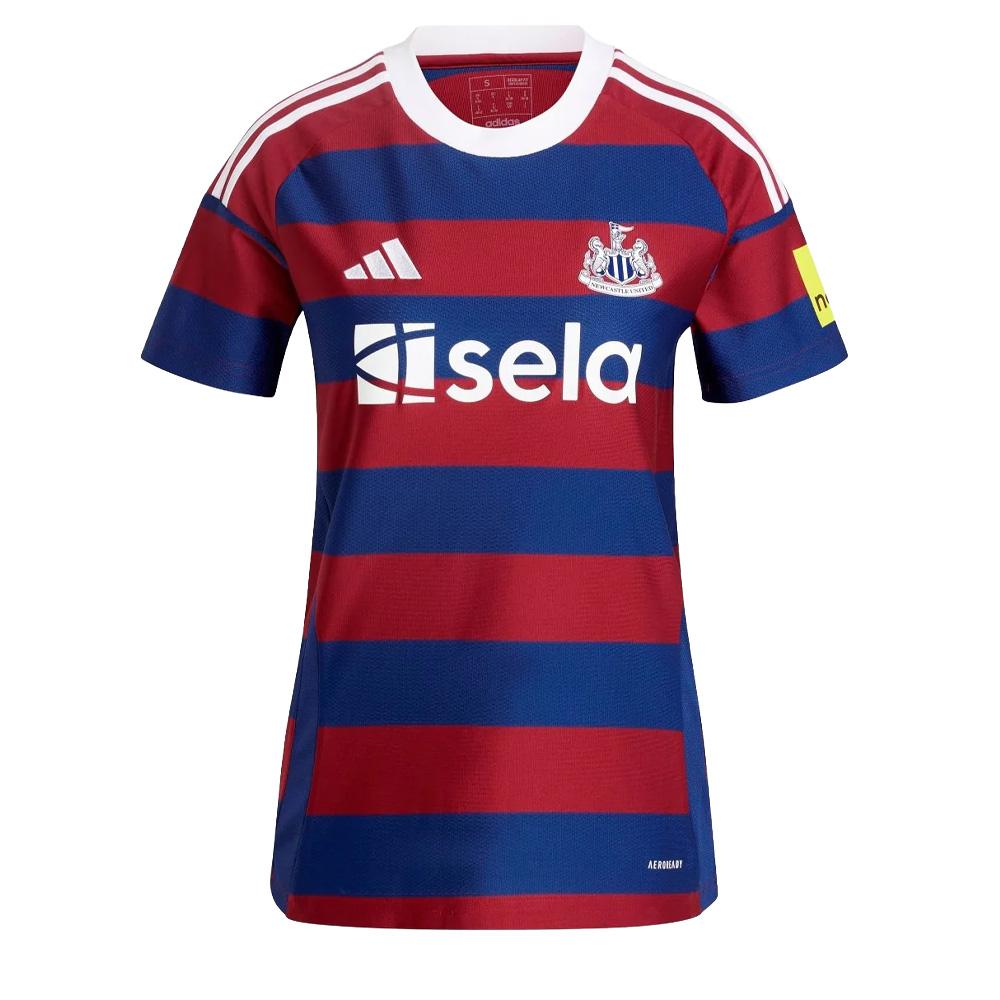 Newcastle United Women's Blue/Burgundy Football Shirt by Adidas 24/25 affordable