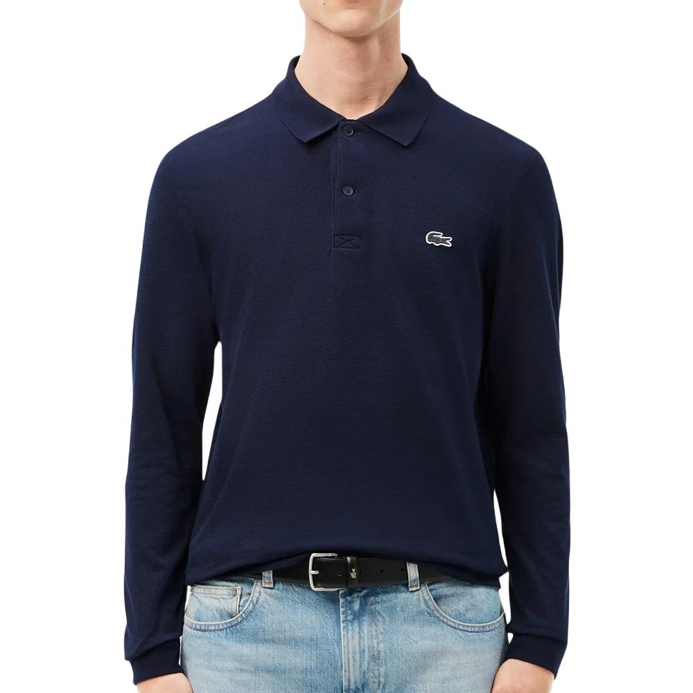 Polo Bleu Marine Homme Lacoste DH5523 pas cher