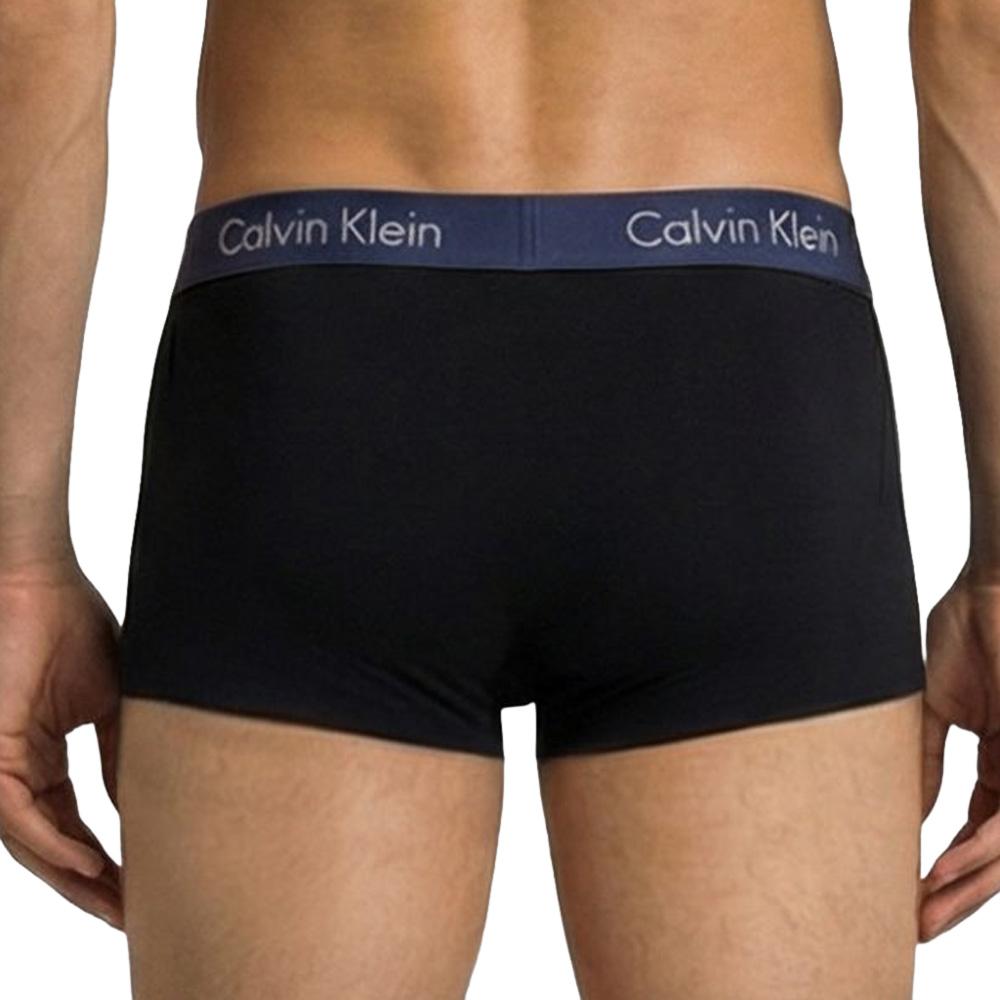 5er-Pack Boxershorts Schwarz/Blau für Herren von Calvin Klein Jeans, niedrige Leibhöhe Ansicht 3