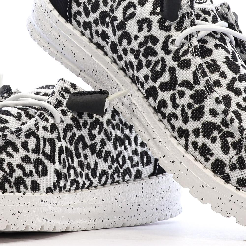 Hey Dude Blackgrey Women’s Black/White Shoes Photo of the Espace des Marques %store% store - view of %key%