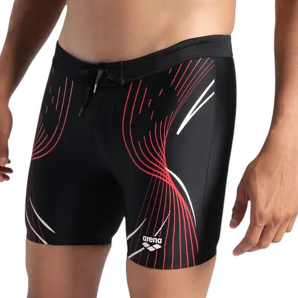 Bañador Arena Poseidonia Hombre Negro/Rojo barato