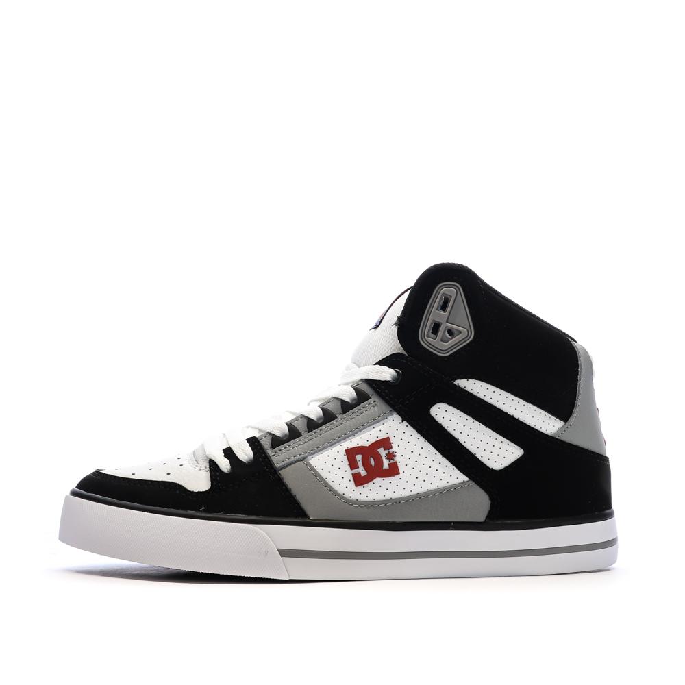 Men’s White/Black DC Shoes Pure High Trainers affordable
