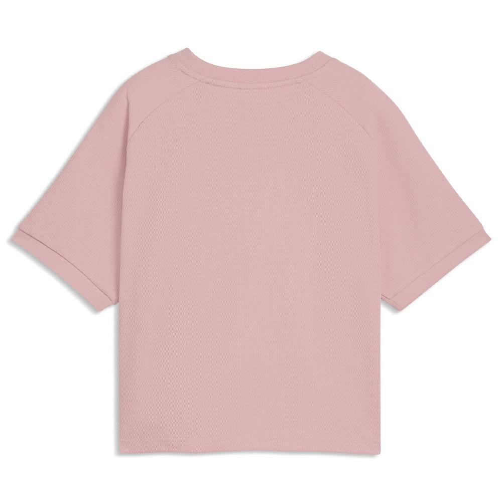Camiseta corta rosa pálido para mujer Puma Relaxed ver 2
