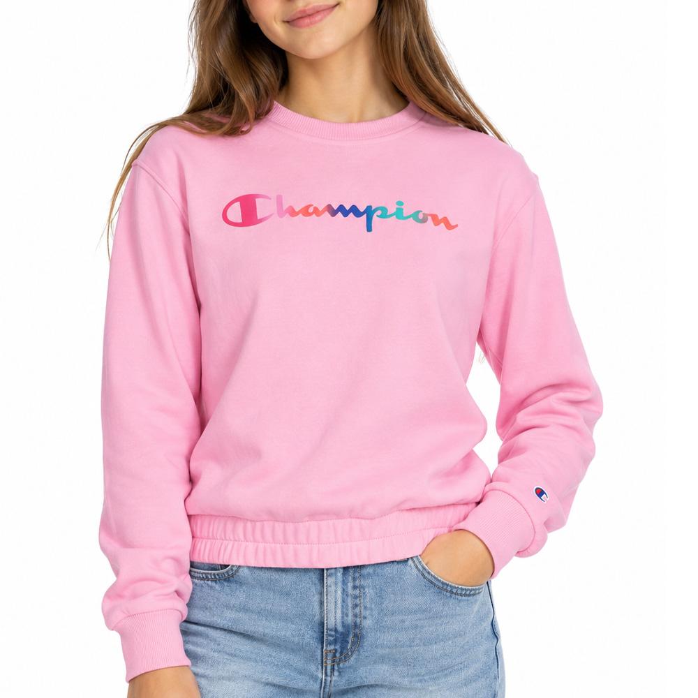 Sudadera rosa para niña Champion Crew barato