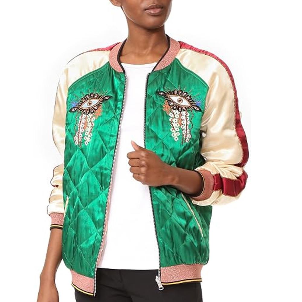 Women’s Green Bomber Jacket by Scotch & Soda 136904 affordable