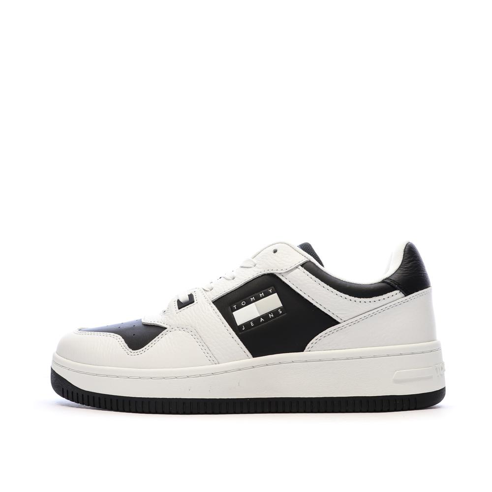 Zapatillas Hombre Blanco/Negro Tommy Hilfiger Tjm Retro Basket barato