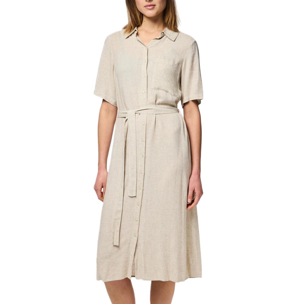 Kleid Beige Frau Pieces Pia günstig