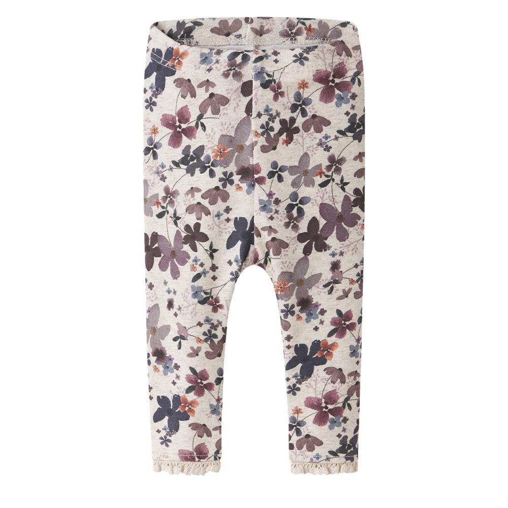 Legging gris/malva para niña Name it Aline barato