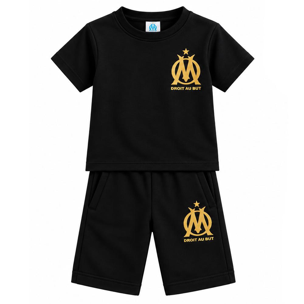 Ensemble Noir/Doré Garçon Olympique de Marseille G23021 pas cher