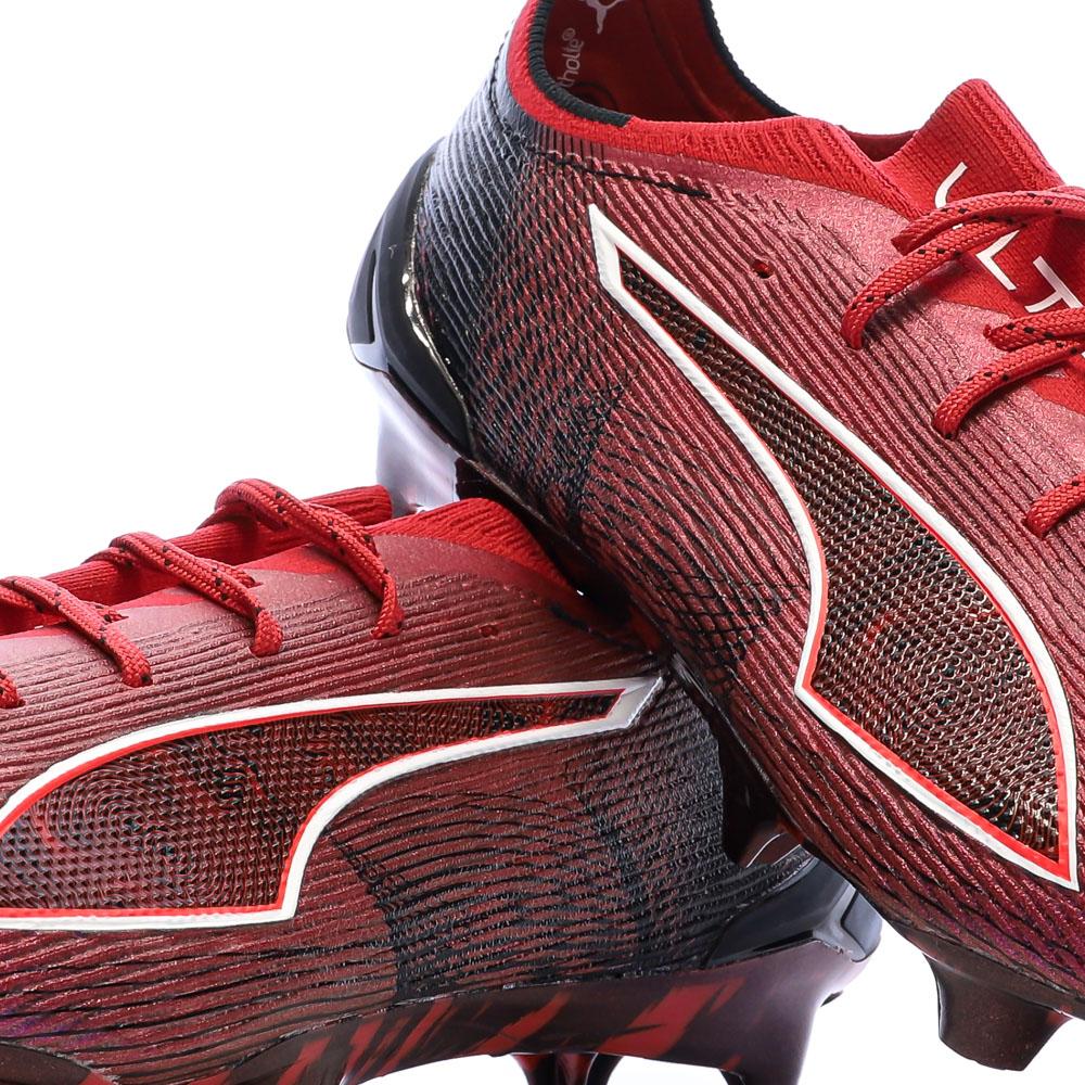 Chaussures de football Noires/Rouges Homme Puma Ultra 6 Ultimate vue 7