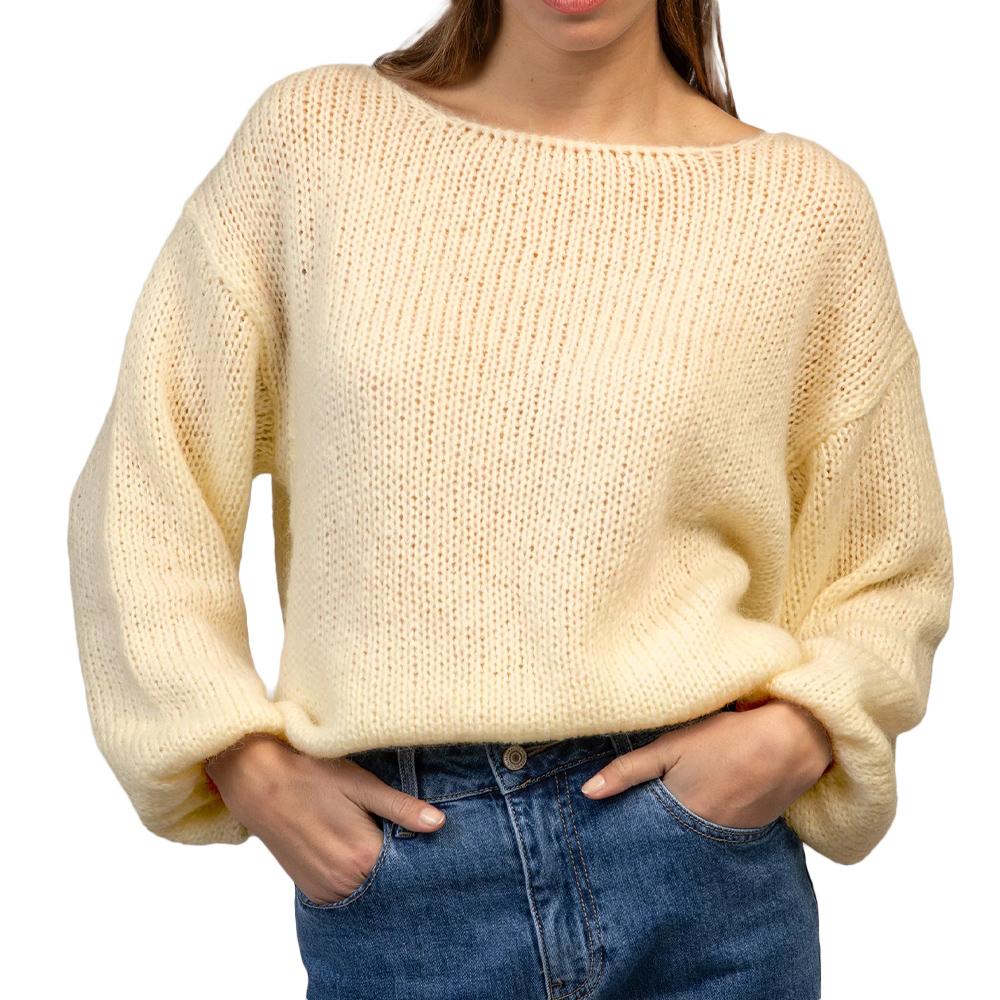 Pull Jaune Femme An'ge Jade pas cher