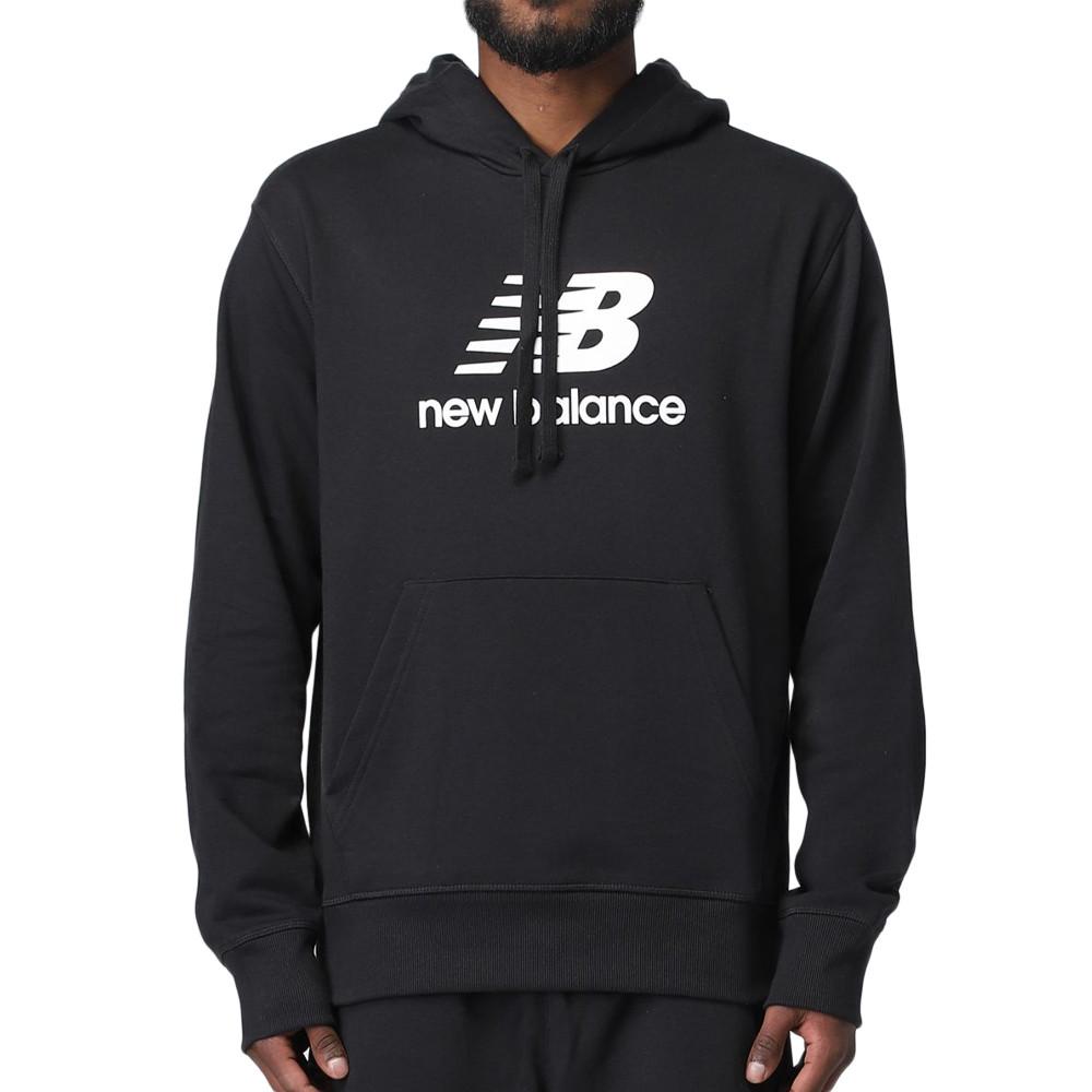 Sweat Noir Homme New Balance Essentials Stacked pas cher