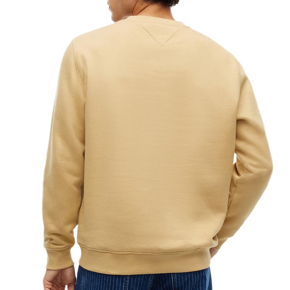 Men’s Tommy Hilfiger Linear Crew Sweatshirt in Sand Beige Photo of the Espace des Marques %store% store - view of %key%