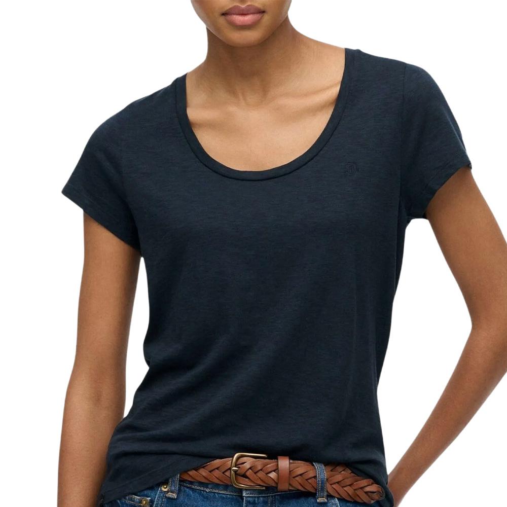 T-shirt Marine Femme Superdry Studios Scoop pas cher
