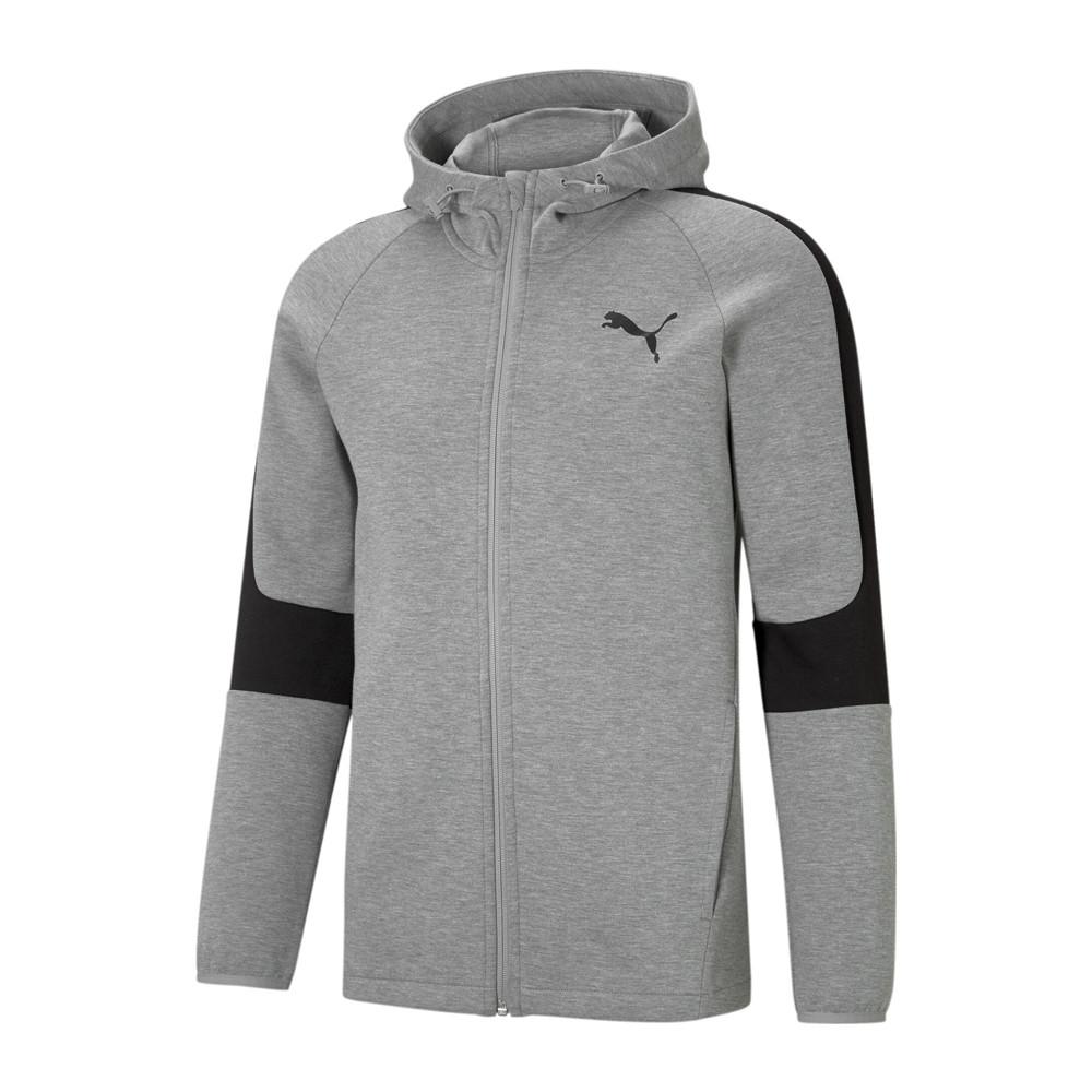 Sweat zippé Gris Homme Puma Evostripe Core pas cher