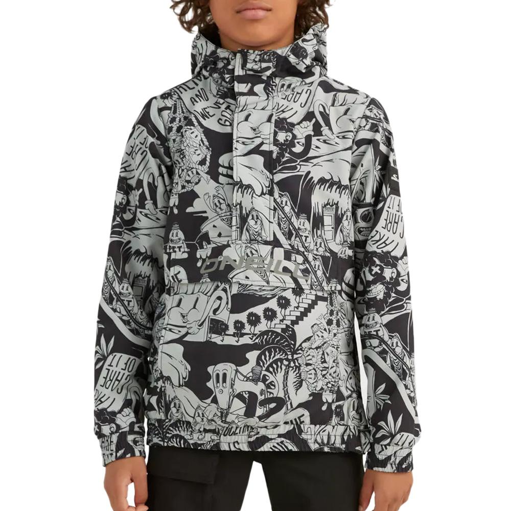 O'Neill Rutile Anorak Boy's Grau/Schwarz günstig