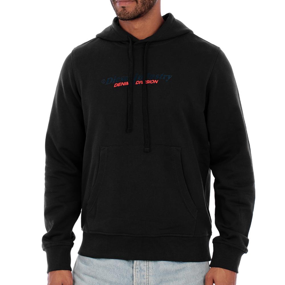 Sweat Noir Homme Diesel Felpa A12751 pas cher