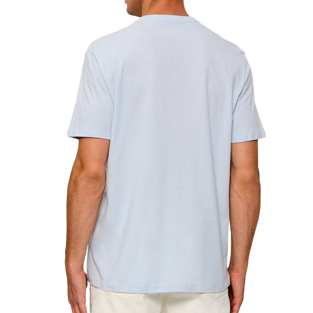 Hellblaues Herren-T-Shirt von Calvin Klein Jeans Micros Ansicht 2