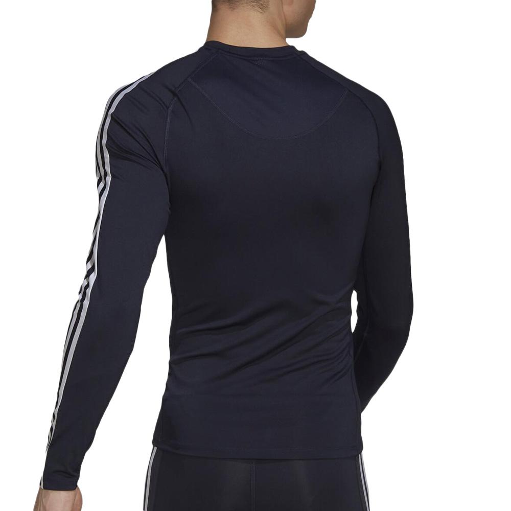 T-shirt Manches Longues Marine Homme Adidas HJ9912 vue 2