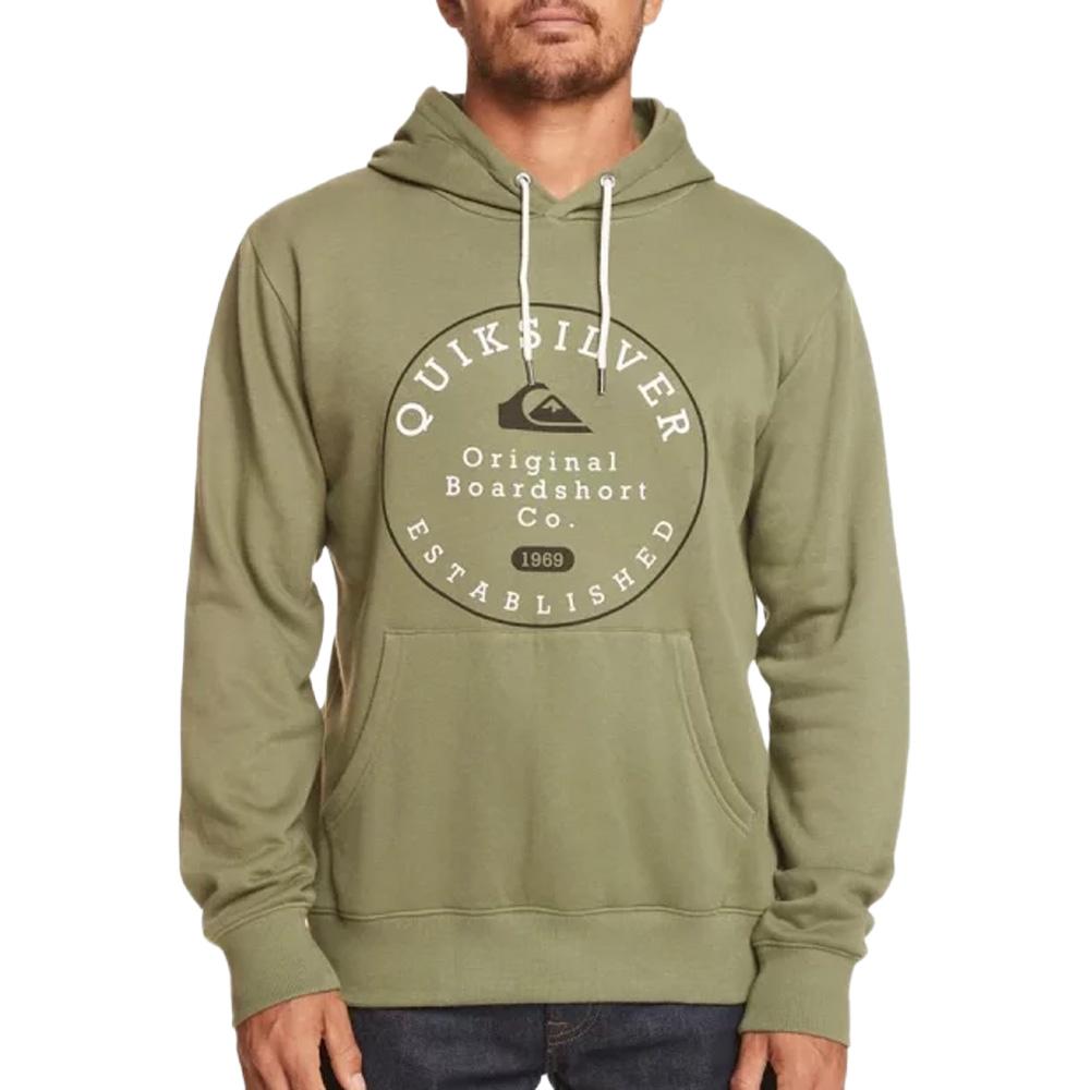 Quiksilver Circletrimhood Men’s Green Sweatshirt affordable