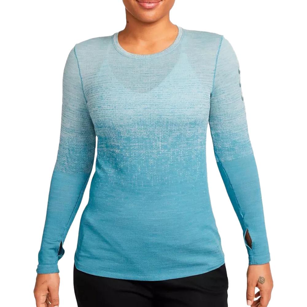T-shirt Bleu Technique Femme Nike Adv Run pas cher
