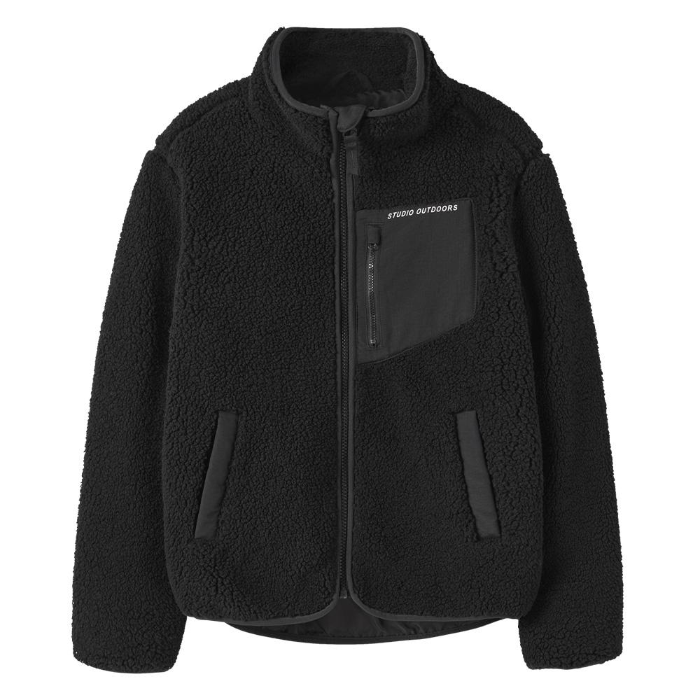 Black Sherpa Jacket for Boys – Name it Mattia affordable