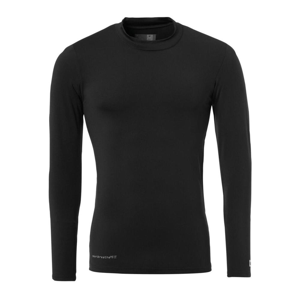 Camiseta negra UHLSPORT Distinction Baselayer Under para hombre barato