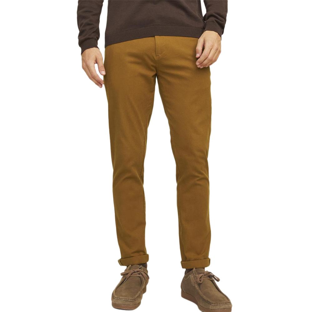 Jack &amp; Jones Marco Fury Pantalón fluido marrón para hombre barato
