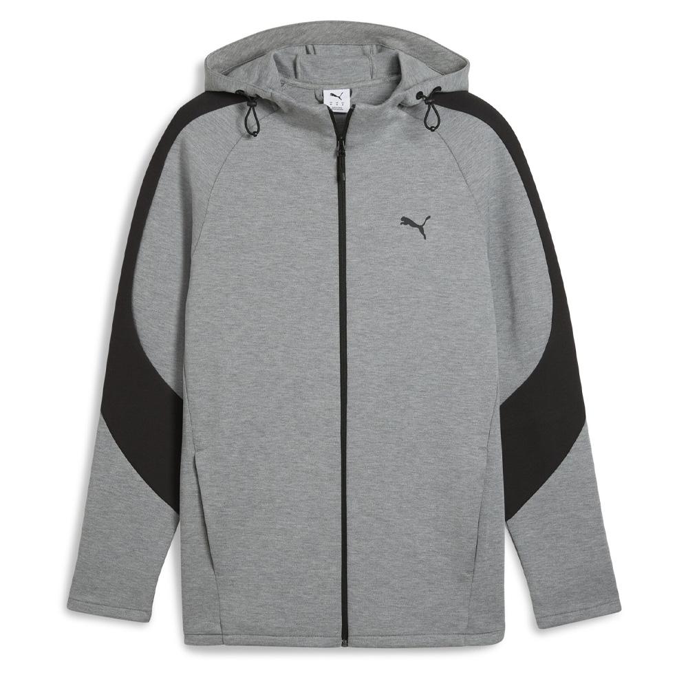 Veste De Sport À Capuche Grise Homme Puma Evostripe pas cher