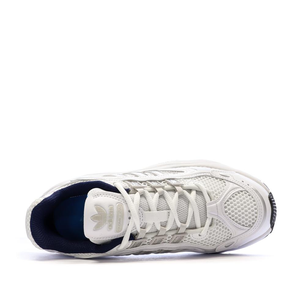 Baskets Blanches/Grises Femme Adidas Ozmillen vue 4