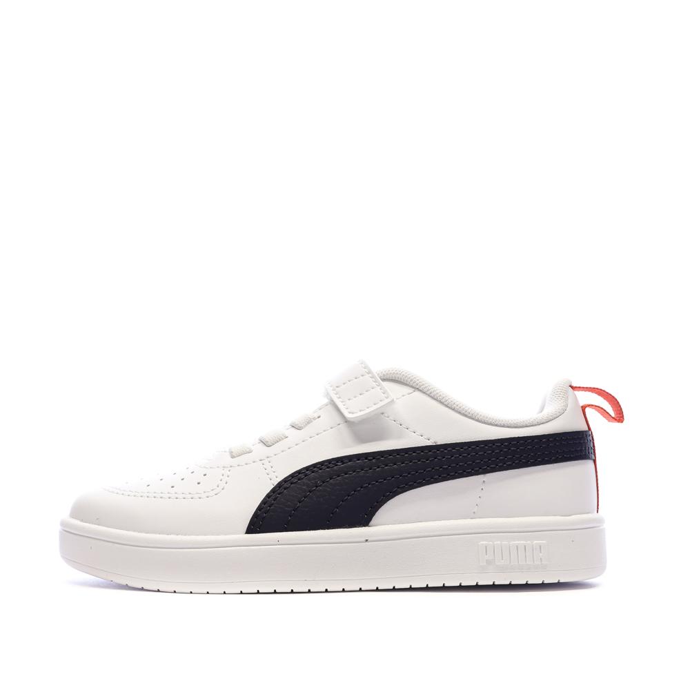 Puma Rickie White/Black Boys’ Trainers affordable