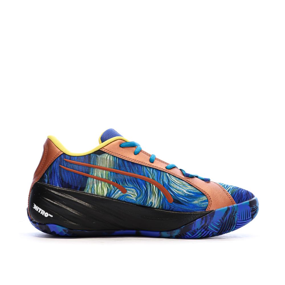 Chaussures de basketball Bleu Homme Puma All-pro Nitro vue 2