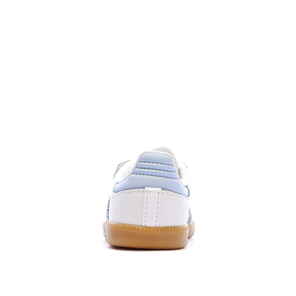 Zapatillas grises/blancas para bebé Adidas Samba OG ver 3