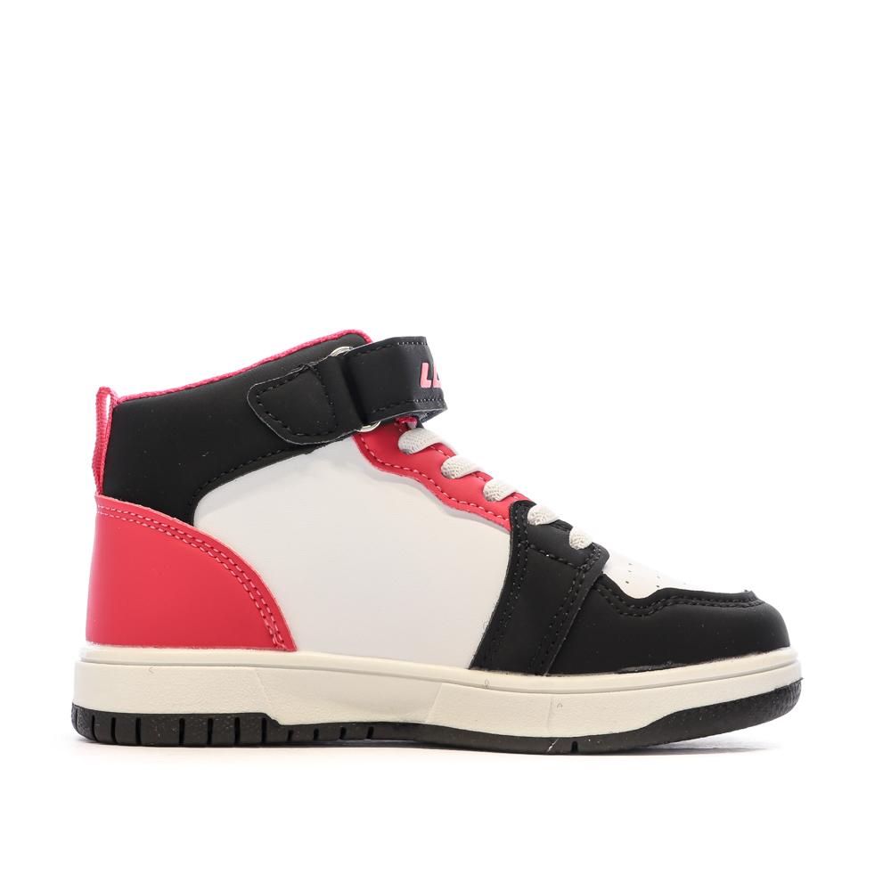 Lotto Ravenne Jungen Sneaker Weiß/Schwarz/Pink Ansicht 2