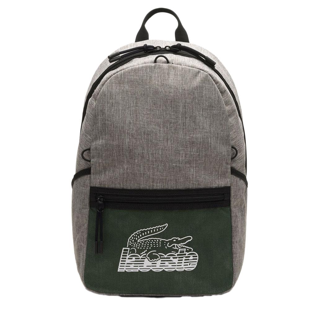 Lacoste Men's Grey/Green Backpack NH4144NZ affordable