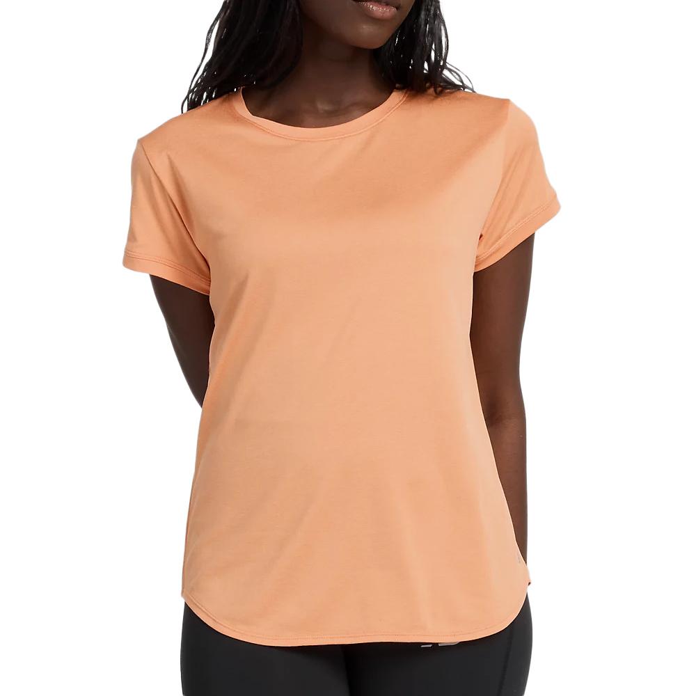 Women's Orange T-shirt New Balance WT11452EAE affordable