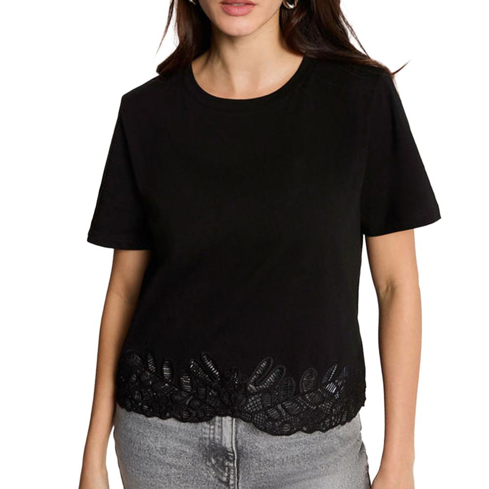 Schwarzes Damen-T-Shirt Morgan DION günstig