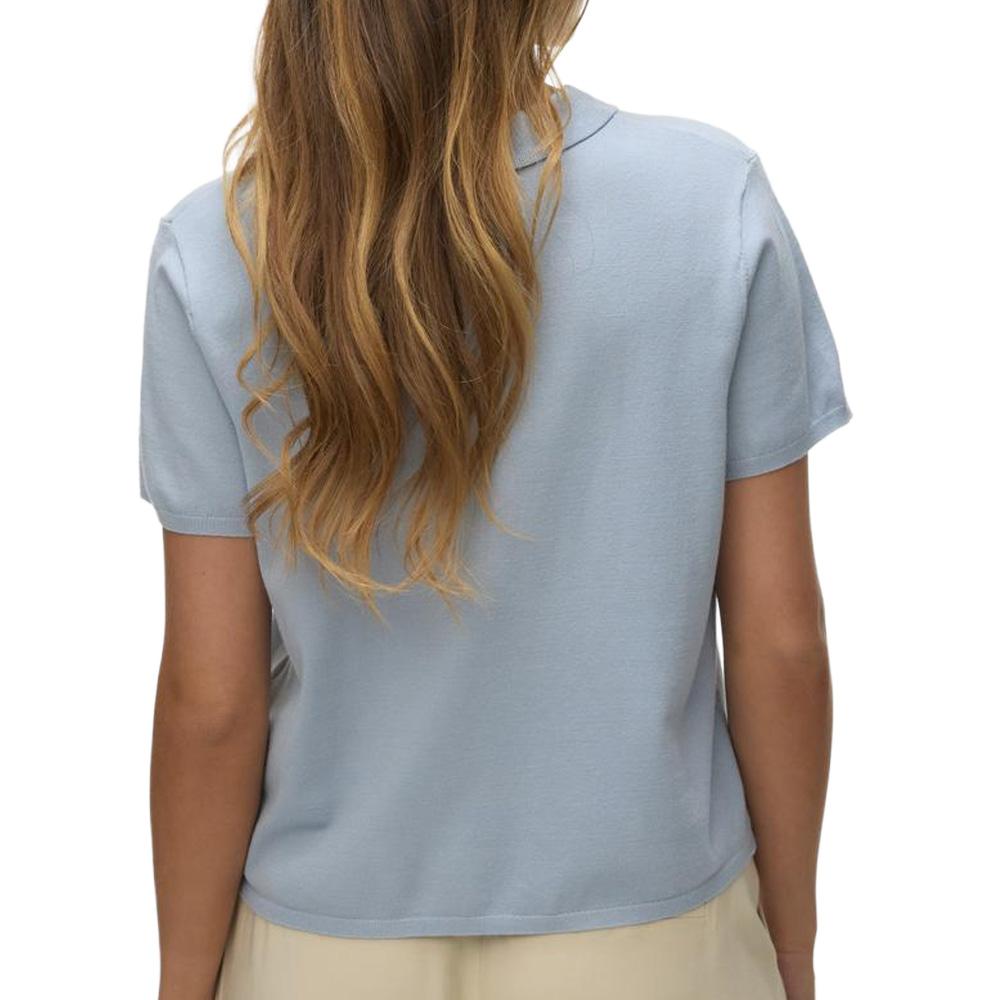Blaues Damen-Polohemd von Vero Moda, Modell Lenny Ansicht 2
