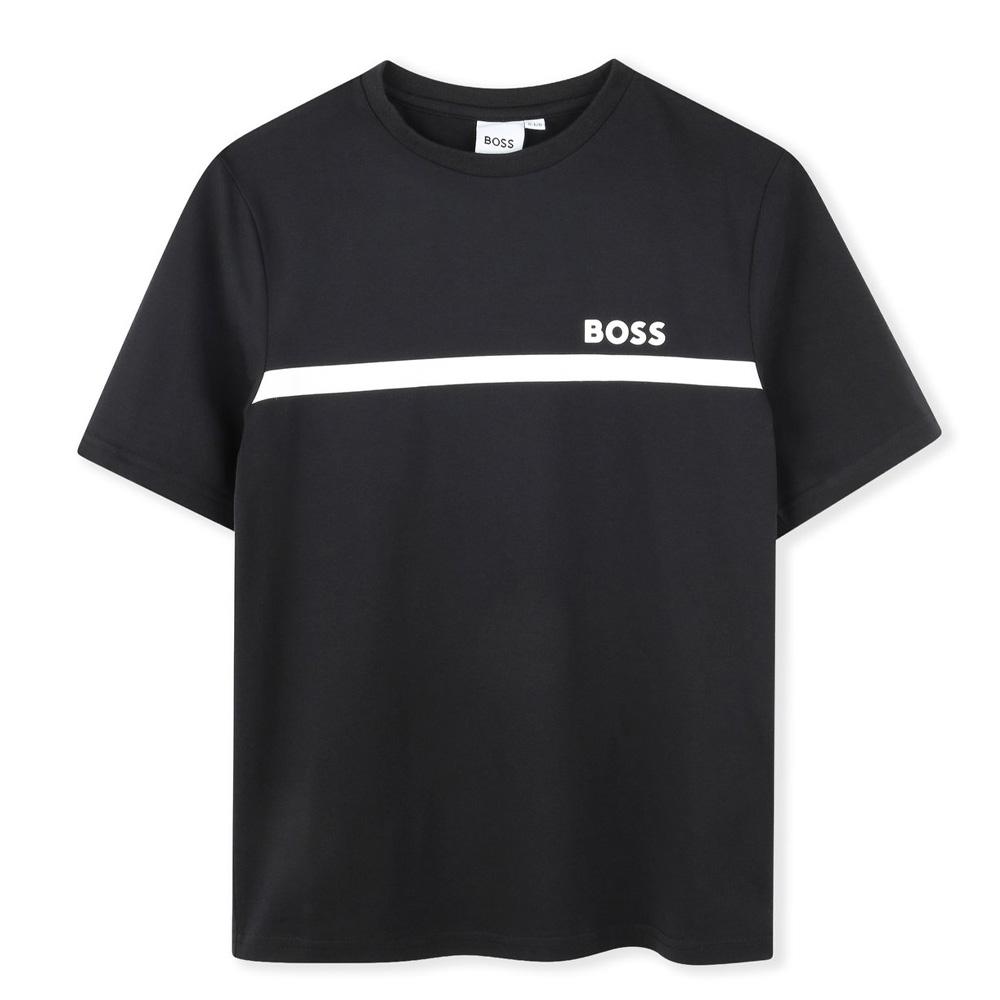 Black/White Boys’ T-shirt Hugo Boss J52727 affordable