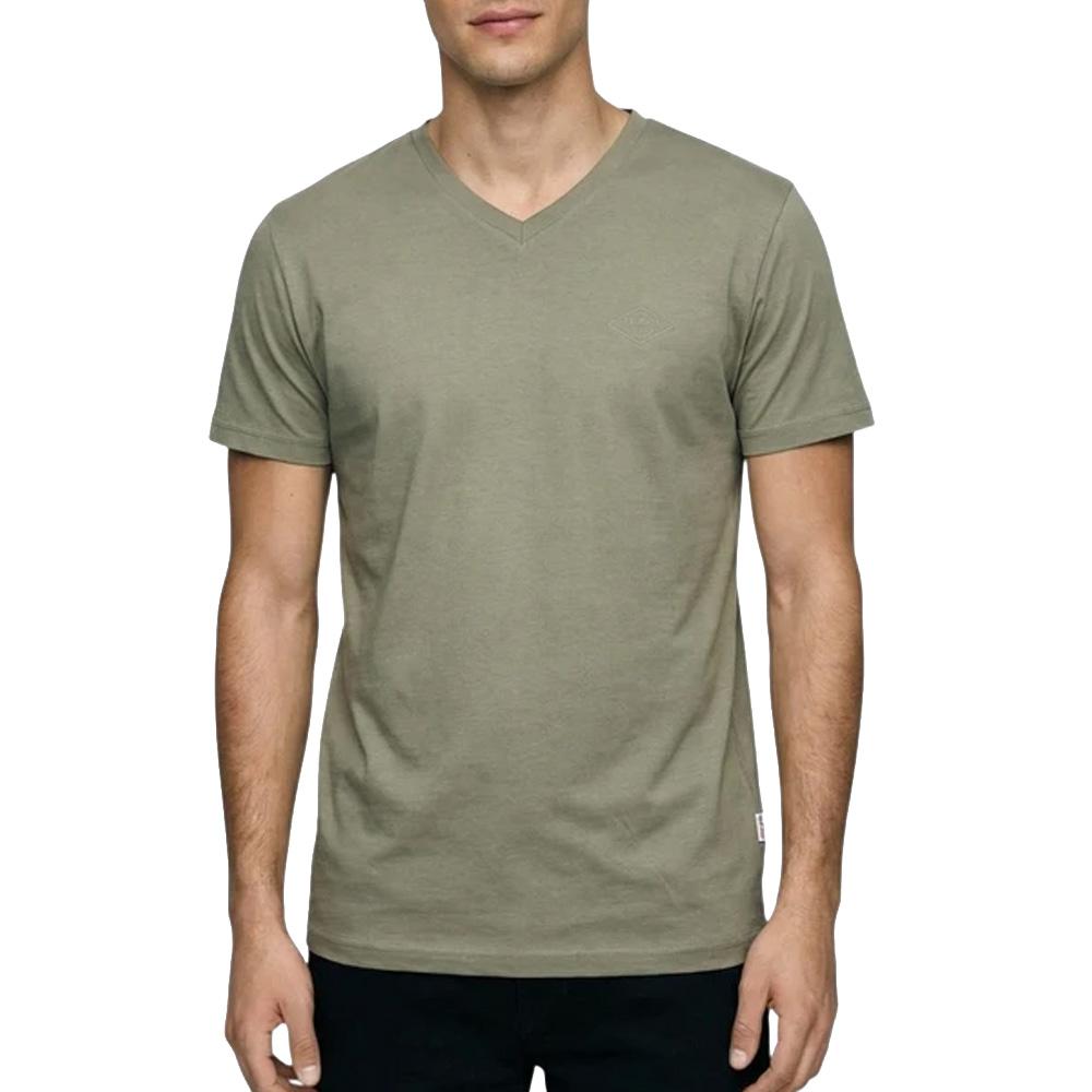 T-Shirt Kaki Homme Lee Cooper GLC1986 pas cher