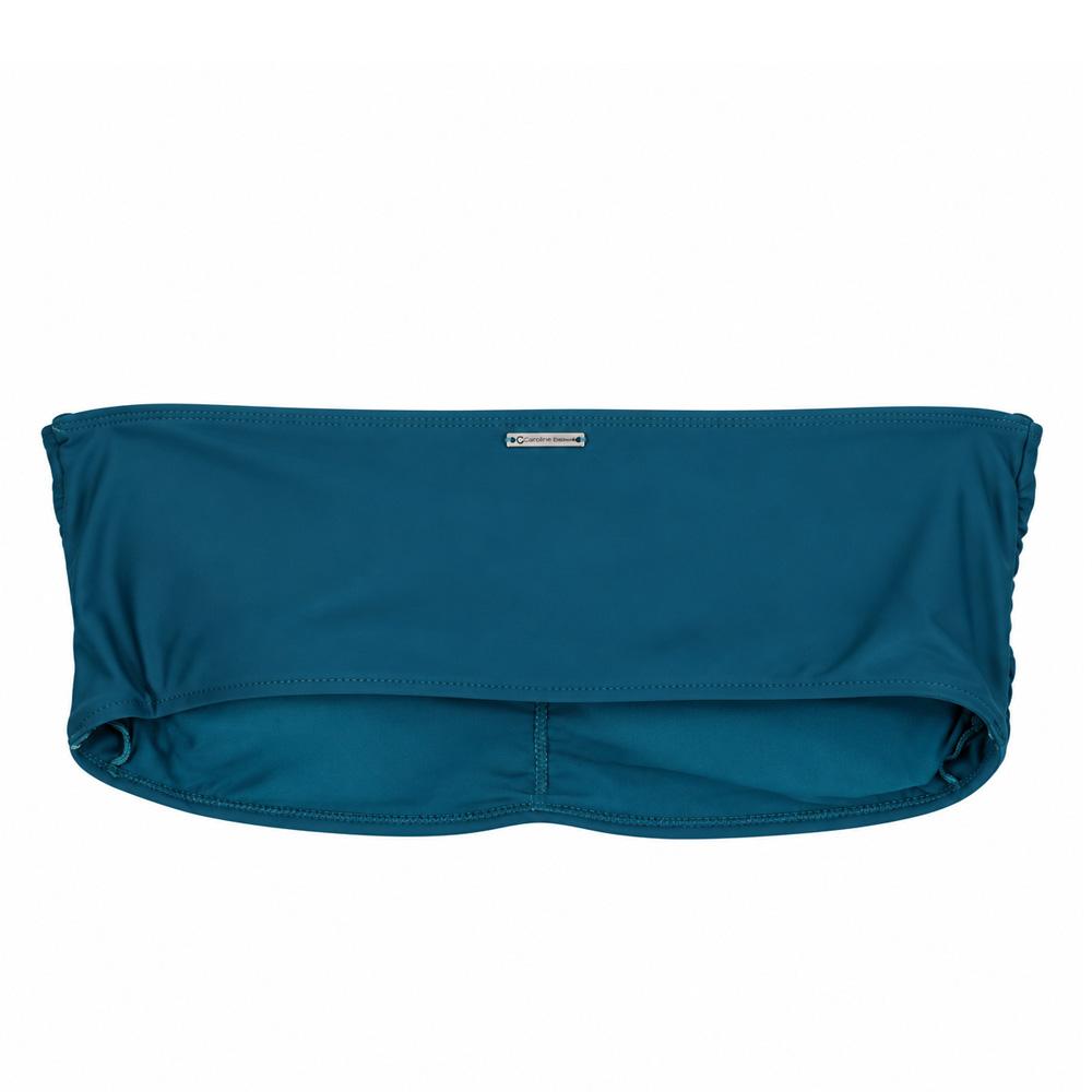 Top de bañador azul para mujer Grain de Sable Telma ver 2
