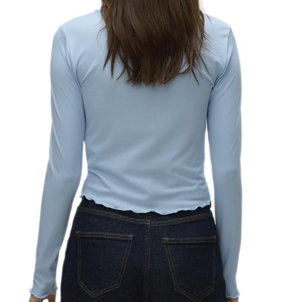 T-shirt Bleu Femme Vero Moda Sofia vue 2