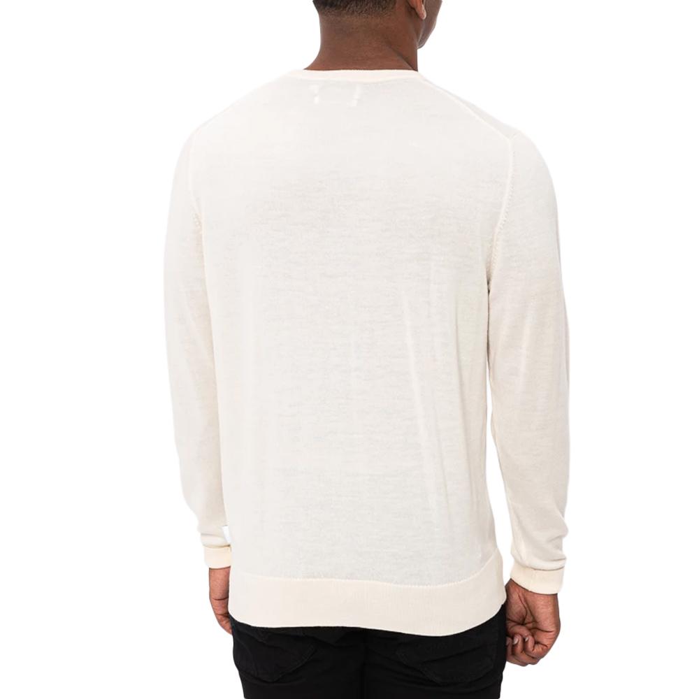 Pull Beige Homme Calvin Klein Jeans Ls Eu Clsc Cttn vue 2