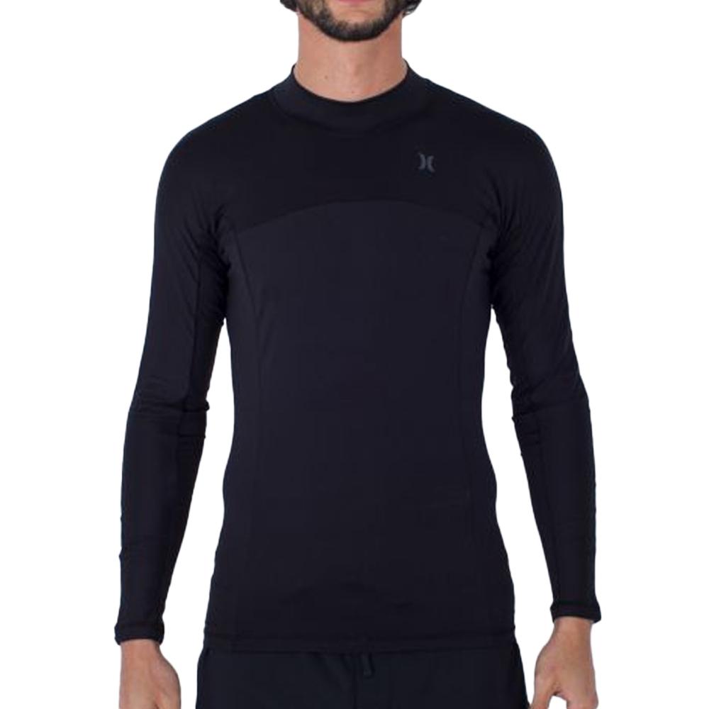 Lycra Langarm Schwarz Herren Hurley Channel crossing günstig