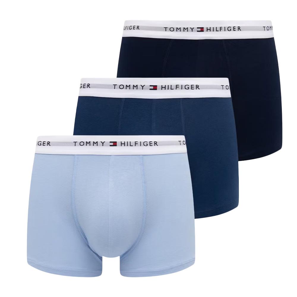 x3 Bóxers azul marino/azul para hombre Tommy Hilfiger Trunk1 barato