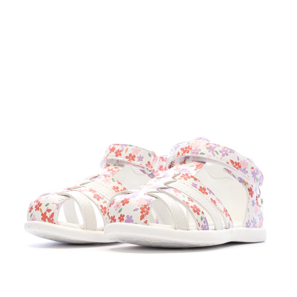 Sandalias blancas/rosas para niña de Lulu Castagnette, modelo Lorya ver 6