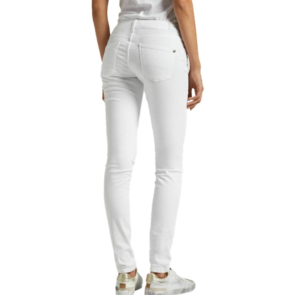 Jean Slim Blanc Femme Pepe Jeans Gymdigo vue 2